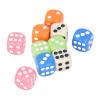 SPYMINNPOO 30 Pieces 6 Sided Dice Set, Standard Game Dice in 5 Colors, Made of Durable Plastic with Black Pouch, for Board Games Math Learning and Classroom view 2