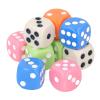 SPYMINNPOO 30 Pieces 6 Sided Dice Set, Standard Game Dice in 5 Colors, Made of Durable Plastic with Black Pouch, for Board Games Math Learning and Classroom view 3