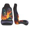 GENTERUN Luminous Bubble Forest Car Seat Covers Set of 2 Universal Fit Polyester Stretch Seat Protectors for Car SUV Truck Easy Install Washable view 4