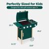 Best Choice Products Kids BBQ Grill Playset, Wooden Play Kitchen Toy with 28 Accessories, Realistic Toy Grill with Clicking Knobs, Side Burners & Storage, Indoor/Outdoor for Toddlers, Boys & Girls view 2