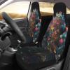GENTERUN Glowing Butterfly Tree Car Seat Covers Set of 2 Universal Fit Polyester Stretch Seat Protectors for Car SUV Truck Easy Install Washable view 3