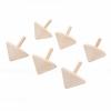Yunir Wooden Spinning Top DIY Craft Kit 12 Pcs Safe Natural Gyro Toy for Hand Eye Coordination (12 Pieces) view 1