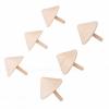 Yunir Wooden Spinning Top DIY Craft Kit 12 Pcs Safe Natural Gyro Toy for Hand Eye Coordination (12 Pieces) view 3