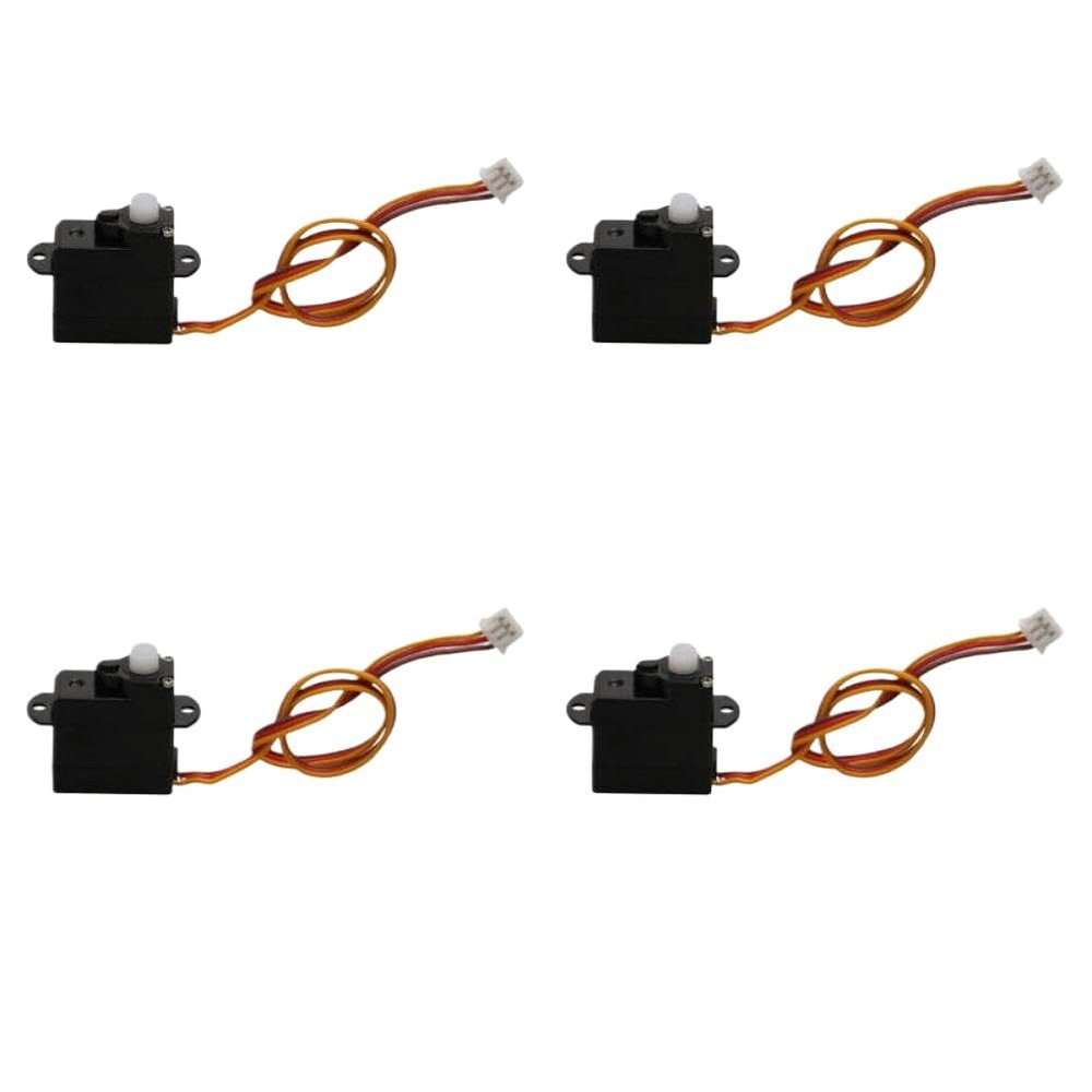 4PCS 2g Digital Servo Steering Gear 3.7V 5V with JST Plug Compatible with RC Aircraft Camera Steer Control Adjustment Parts(JST-1.25mm 5V)