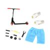 DBEIXIWEI Mini Finger Scooter with Mini Scooters, Finger Pants Shoes,Disassembly and Assembly Kit for Fingertip Movement Party Favors Skateboarder view 1