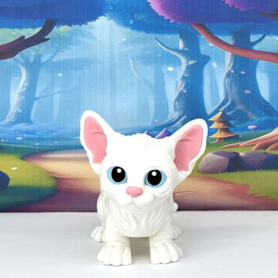 3D Printed Cat Fidget Toys, Realistic Sphynx Cat Figure