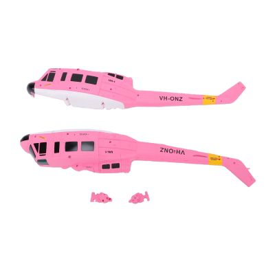 Walmeck RC Helicopter Fuselage Cover Durable Protective Replacement Part for C032 UH1 Helicopter Model Plastic Material 28 x 5 x 45cm (Pink)