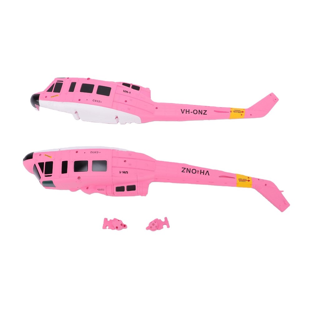 Walmeck RC Helicopter Fuselage Cover Durable Protective Replacement Part for C032 UH1 Helicopter Model Plastic Material 28 x 5 x 45cm (Pink)