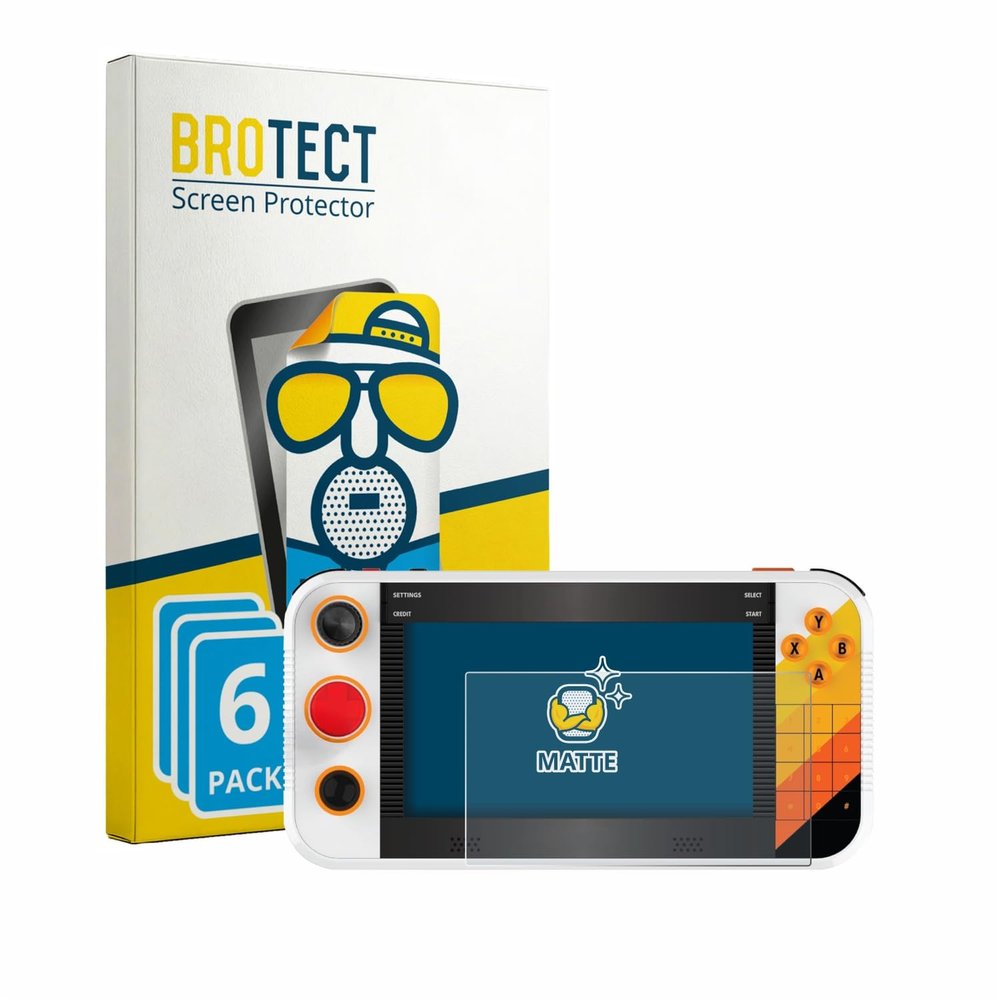 brotect Screen Protector Anti-Glare Compatible with My Arcade Atari Gamestation Go Portable (6 Pack) Screen Protector, Anti-Fingerprint Film