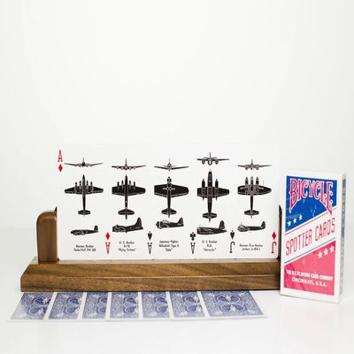 1 Brick (12 Decks) of Repro WWII Spotter Playing Cards, Bicycle Brand, RED