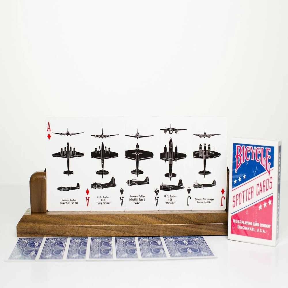 1 Brick (12 Decks) of Repro WWII Spotter Playing Cards, Bicycle Brand, RED