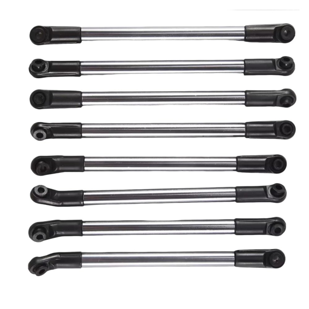 Adjustable Pull Rod for Axial 1/10 for SCX10 90027 D90 D110 CC01 TF2 for MST 8Pcs Metal Link Rod Pull Wheelbase RC Crawler Car Parts