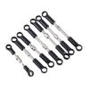 Adjustable Pull Rod for Wltoys 144001 144010 124016 124017 124019 7Pcs Front Rear Tie Rod Linkage Servo Link Set RC Car Spare Parts view 2