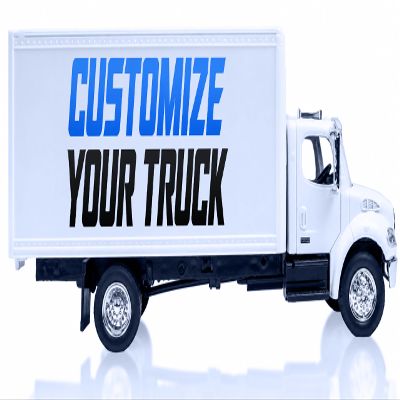 Custom Diecast Toy with Trailer 1:43 Scale Personalized Replica Peterbilt Semi Truck, White Long Hauler, Custom Branding & Promotional 18 Wheeler Toy