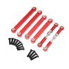 Adjustable Pull Rod for Wltoys 144001 144010 124016 124018 124007 124017 124019 124008 124010 Metal Upgrade Rod Remote Control Car Parts(Red) view 1