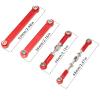 Adjustable Pull Rod for Wltoys 144001 144010 124016 124018 124007 124017 124019 124008 124010 Metal Upgrade Rod Remote Control Car Parts(Red) view 2