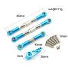 Adjustable Pull Rod for WLtoys 104009 12401 12402 12403 12404 12409 Metal Upgrade Refit Steering Link 25T Servo Arm RC Car Parts(Blue) view 2