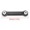 Adjustable Pull Rod for MJX for Hyper Go 14303 14302 14301 1/14 2Pcs Aluminum Alloy Steering Rod Link RC Car Spare Upgrade Parts Accessories(Black) view 2