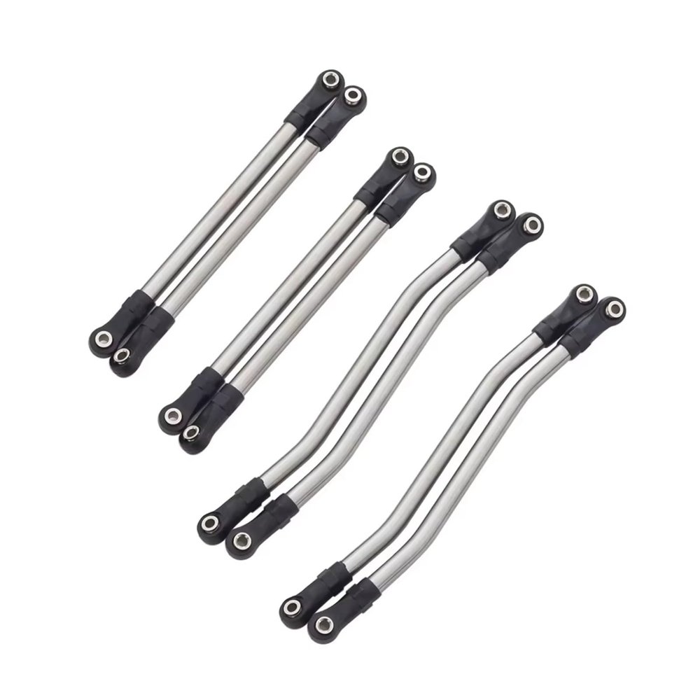 Adjustable Pull Rod for Axial for Capra 1.9 for UTB AXI03004 1/10 Stainless Steel Links Suspension Linkage 8pcs RC Crawler Car Upgrade Parts