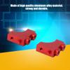 2PCS Aluminum Servo Mounts for RH1043 RH1045 RC Car, Precision Upgrade Accessories for 1/10 Remote Control Vehicle with Lightweight Durable Design (10696R red) view 3