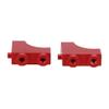 2PCS Aluminum Servo Mounts for RH1043 RH1045 RC Car, Precision Upgrade Accessories for 1/10 Remote Control Vehicle with Lightweight Durable Design (10696R red) view 4