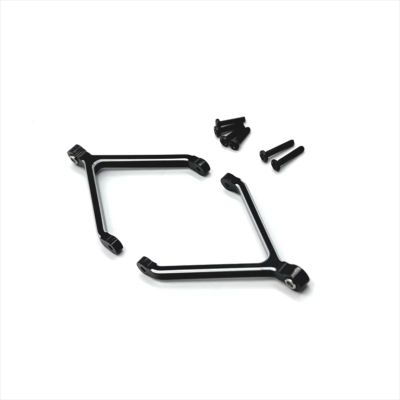 Adjustable Pull Rod for FMS for Xiaoqi for FCX24 1/24 Metal Upgrading and Refitting CNC Process Chassis Fixed Upper Link RC Car Parts(Black)