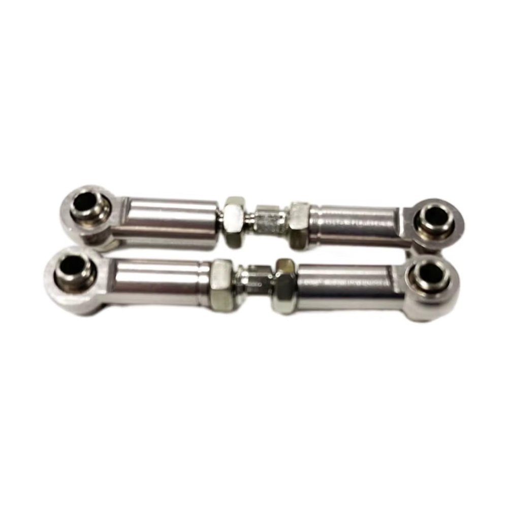Adjustable Pull Rod for MJX 1/14 14209 14210 for Hyper Go RCGF Upgrade Metal Steering Rod Link 25T Servo Arm Spare Part Accessories(Silver)