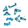 RC Car Parts Compatible with Tamiya TD4 1/10 RC Car Accessories Metal Upgrade Parts Kit Steering Arm Components Servo Mount Set view 1