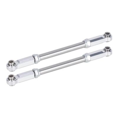 Adjustable Pull Rod for Traxxas for Slash 4x4 4WD Aluminum Adjustable Steering Links Rod Remote Control Car Upgrade Parts Accessories(Silver)