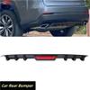 Majolaory LAICYCompatible with L-exus NX200t NX300 NX350 Car Rear Bumper Diffuser Lip w/Tail Brake Stop Light Splitter Spoiler Shark Fin Lip Kit(Carbon Fiber Look) view 3