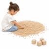 22lbs Natural Hinoki Cypress Wood Cubes for Children's Sensory Play for Preschoolers - Calming & Tactile Sensory Play view 1