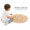22lbs Natural Hinoki Cypress Wood Cubes for Children's Sensory Play for Preschoolers - Calming & Tactile Sensory Play view 3