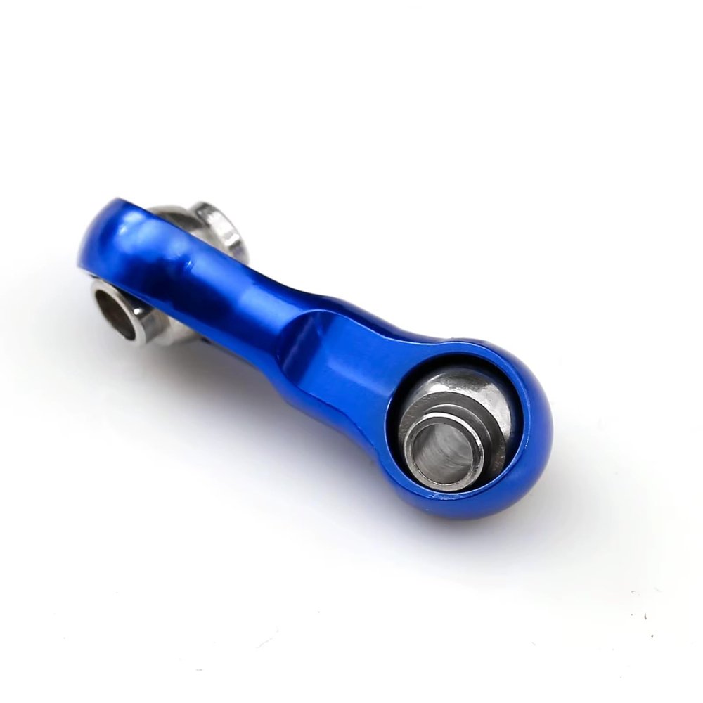 Adjustable Pull Rod for ARRMA 1/18 4WD for Granite ARA340201 1PCS Aluminium Alloy Steering Linkage RC Car Upgrade Parts Accessories(Blue)