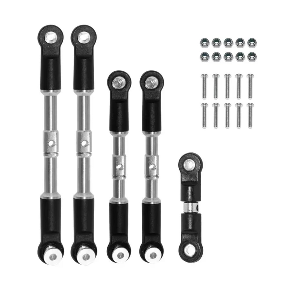 Adjustable Pull Rod for Arrma 1/7 for Infraction for Limitless for Felony 1/8 for Typhon Steel Turnbuckles Camber Links Toe Set Linkage Upgrade Parts