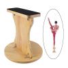 Balance Board Cheerleading Flyer Stand 31.5cm/12.4in Wood Core Strength Training Balance Trainer for Flexibility, Coordination, Gymnastics, Sports, Home Practice view 2