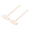 MENGKK Hammers Wooden Hammers Toys for Chocolate Breakable Heart Mini Hammer Mallet view 3