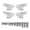 RC Spare Part Compatible with Traxxas for MAXX for WideMaxx 1/10 Parts Accessories Metal Front and Rear Shock Absorber Lower Mount Bracket(White) view 1