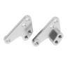 RC Spare Part Compatible with Traxxas for MAXX for WideMaxx 1/10 Parts Accessories Metal Front and Rear Shock Absorber Lower Mount Bracket(White) view 2