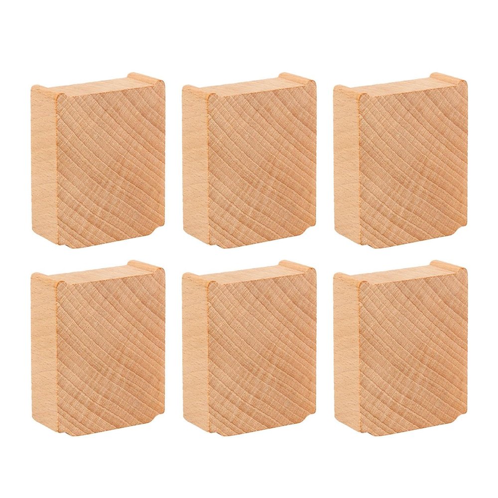 Train Track Support Blocks 6 Pcs Wooden Bridge Piers for Wooden Railway, Hand Eye Coordination Toy for Boys Girls, Creative Imagination Building Accessories