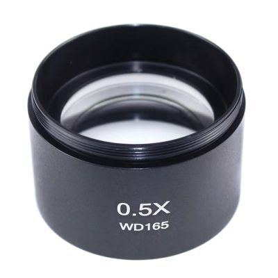 0.5X Stereo Microscope Auxiliary Barlow Lens Big Attachment Objective Microscope Barlow