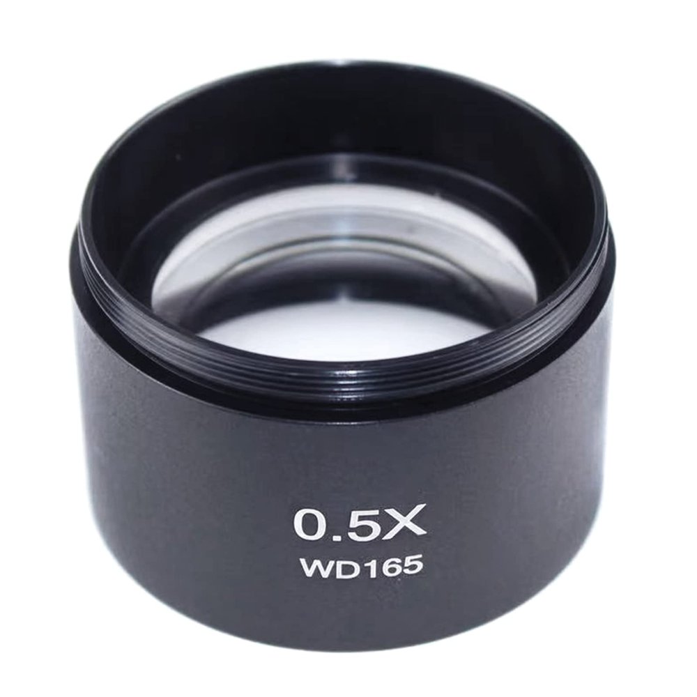 0.5X Stereo Microscope Auxiliary Barlow Lens Big Attachment Objective Microscope Barlow