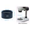 0.5X Stereo Microscope Auxiliary Barlow Lens Big Attachment Objective Microscope Barlow view 3