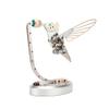 Victmax Metal Bionic Hummingbird Model, Dynamic Mechanical Bird Sculpture with Transmission Mechanism, Desktop Art Display Collectible (Semi-Finished Version) view 1