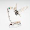 Victmax Metal Bionic Hummingbird Model, Dynamic Mechanical Bird Sculpture with Transmission Mechanism, Desktop Art Display Collectible (Semi-Finished Version) view 2