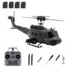 C032 UH-1 Huey RC Helicopter for Adults, 1/48 Scale 2.4G 6CH 6-Axis Gyro Flybarless Brushless RC Helicopter with One-Key 3D Inverted Flight, Altitude Hold, Optical Flow & TOF Positioning - RTF view 1