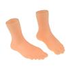 2Pcs Mini Foot Shape Finger Sleeve, Realistic Soft Rubber Novelty Finger Prop, Funny Prank Accessory for Party Decor & Desktop Stress Relief view 1