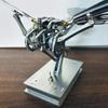Victmax Metal Bionic Flying Fish Wing-Flapping Model, Dynamic Mechanical Sculpture with Flapping Flaps, Desktop Art Display Collectible (Finished Version) view 4