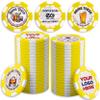 Enzo Goods Custom Drink Tokens | Custom Poker Chip Set of 5-500 | Personalized Drink Tokens | Custom Poker Chips Set with Logo view 1