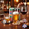 Enzo Goods Custom Drink Tokens | Custom Poker Chip Set of 5-500 | Personalized Drink Tokens | Custom Poker Chips Set with Logo view 2