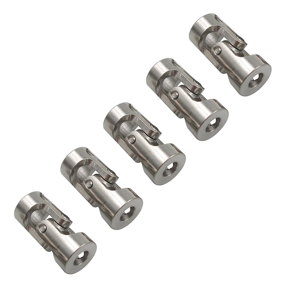 5PCS RC Universal Joint Coupling Metal U Joint Shaft Coupler 2mm to 10mm Motor Shaft Connector for RC Boat Car Drive Shaft(10 * 10mm)